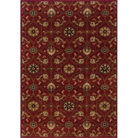 Sphinx By Oriental Weavers Oriental Weavers Hudson 3299A 10x13 Rectangle - Red/ Brown-Polypropylene H3299A305396ST